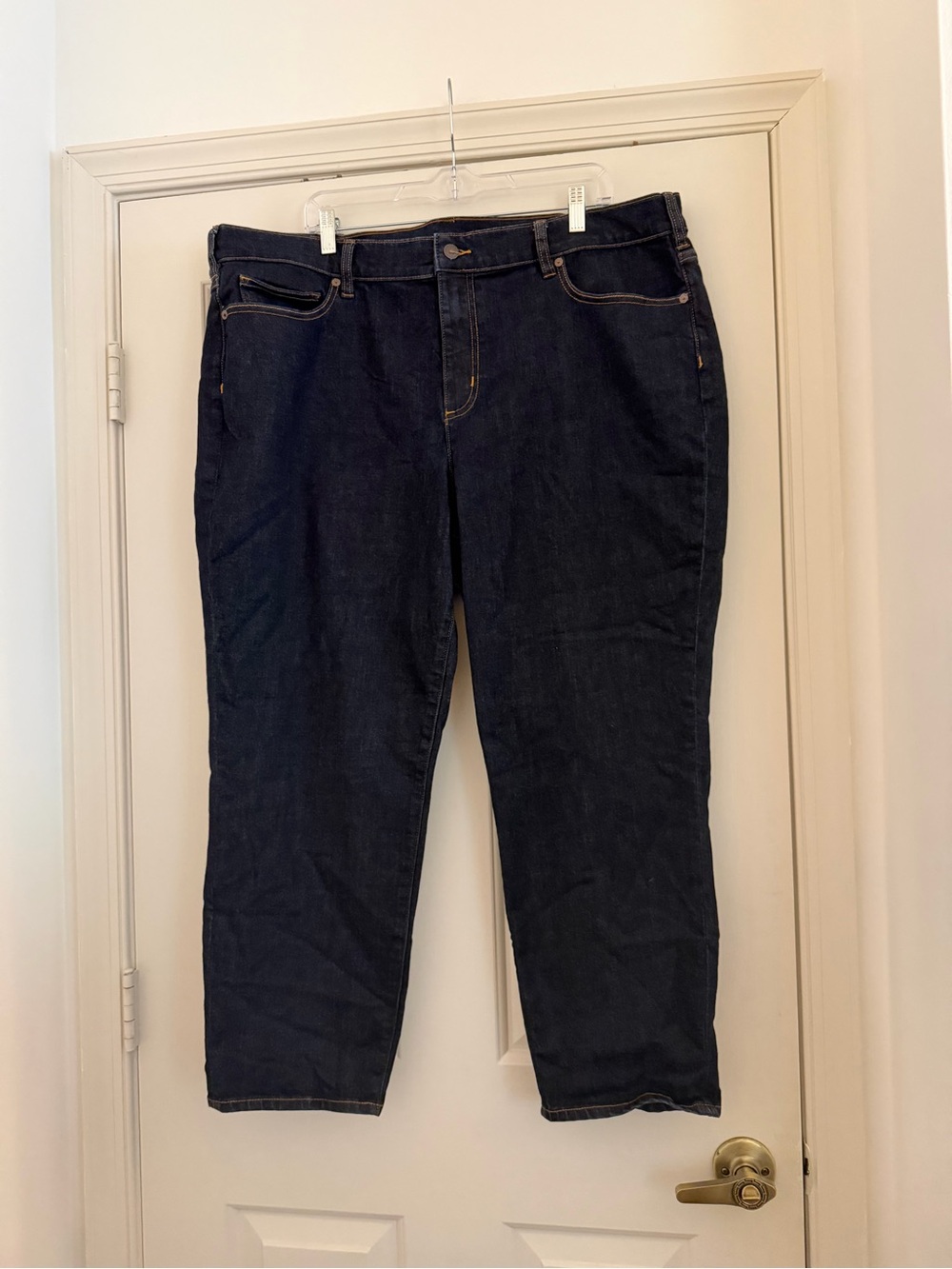 Lands End Dark Blue Women’s Straight Leg Jeans